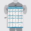 3 Pack: Bodyweight Workouts + Stretching Exercises + Sliding Bench - Set of 3 Workout Charts - Image 2