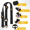 welltop Rifle Sling, Quick Adjust 2 Point Sling with QD Sling Swivels Quick Release Push Button Sling Attachment, 2 PCS QD Sling Mount for Mlok Rail, Two Point Rifle Strap with D Ring Loop for Hunting - Image 2