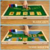 Kiditos 27.2" 7 in 1 Giant Sling Puck Game, Black Jack, Texas Hold'em, Bowling, Curling, Checkers, Chess, Ultimate Multiple Tabletop Wooden Board Game for Kids and Adults - Image 2
