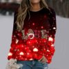 Crew Neck Sweatshirts Women Plus Size Hoodie Casual Women Valentine's Day Plaid Printing Casual Pullover Sweatshi - Image 4