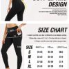 YEZII 2 Pack Fleece Lined Leggings with Pockets for Women,High Waisted Winter Yoga Pants - Image 6