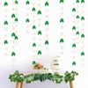 Pinkblume 30ft Felt Daisy Garland White Flowers Banner with Green Leaves Artificial Craft Fake Flowers Hanging Garland for Spring Decor Easter Day Wedding Party Bridal Shower Window Decorations - Image 5