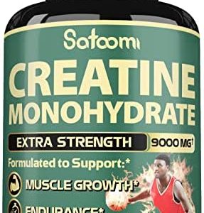 150 Capsules - 13in1 Creatine Monohydrate Blended Capsule 9000mg with Cranberry, Dandelion, Uva Ursi, Ashwagandha, Horny Goat Weed & More - Muscle, Energy, Athletic Performance Support