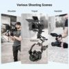 SmallRig R5 / R5 C / R6 Cage for Canon R5 R6 R5 C, Aluminum Alloy DSLR Rig Stabilizer with Cold Shoe , 1/4"-20 and 3/8"-16 Threaded Holes for Filmmaking , Video Shooting 2982B - Image 7