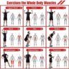 COFOF Resistance Bands Set with Handles, Exercise Bands Workout Bands Fitness Bands with Door Anchor, Legs Ankle Straps for Resistance Training，Physical Therapy，Home Gym Workout - Image 6