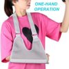 Reversible Medical Arm Sling Support for Men & Women, Arm Sling Immobilizer for Shoulder Injury, Rotator Cuff Surgery ,Elbow Injury Wrist Injury, Aluminum Sheet Support, Breathable, Adjustable Fit 18-24in Elbow-to-Shoulder Spacing, Unisex Gray - Image 5