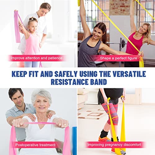 HPYGN Exercise Band, 5.9ft Resistance Bands Loop, Fitness Door Anchor for Home Gym Workout, Strength Training, Physical Therapy Bands - Image 4