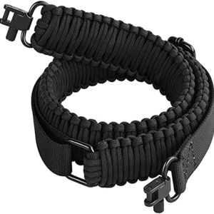 AOOK Paracord Sling with Swivels, Quick Adjustable Length Strap, 2-Point Sling for Hunting
