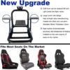 Minneer Flight X52PRO/X56/A10 Rocker Racing Steering Simulator Cockpit, Applicable to G920/G29/G27/ T248PS/T248XBox Racing Wheel Stand Adjustable Height U-bolts Wheel Pedals NOT Included - Image 4
