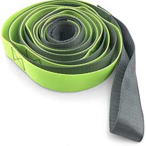 MengK Yoga Daisy Chains Multi-Loop Yoga Strap Nonelastic Stretching Band