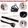COFOF Resistance Bands Set with Handles, Exercise Bands Workout Bands Fitness Bands with Door Anchor, Legs Ankle Straps for Resistance Training，Physical Therapy，Home Gym Workout - Image 5