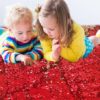 Sensory Wall Sequin Flip Fabric for Kids,0.2" Large Sequins Sensory Graffiti Fabric for Toddlers on The Floor/Wall/Desk,Tactile Stimulation,Reversible Glitter Fabric for Children - Image 2