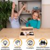 Fast Sling Puck Game Large Size 22 x 11 in Sling Puck & Chess Game 2-in-1 Foldable Sling Football Game Set, Wooden Hocky Game - Excellent Gift Idea for Kids and Adults (Western Theme) - Image 5