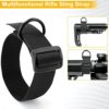 welltop Rifle Sling, Quick Adjust 2 Point Sling with QD Sling Swivels Quick Release Push Button Sling Attachment, 2 PCS QD Sling Mount for Mlok Rail, Two Point Rifle Strap with D Ring Loop for Hunting - Image 6