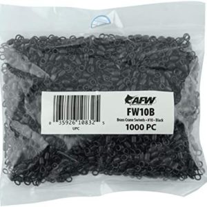 Brass Crane Swivels, Size #10, 30 lb (14 kg) Test, Black, 1,000 pc