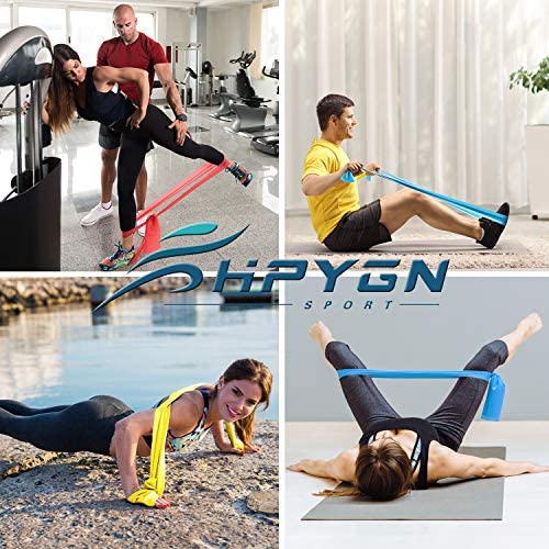 HPYGN Exercise Band, 5.9ft Resistance Bands Loop, Fitness Door Anchor for Home Gym Workout, Strength Training, Physical Therapy Bands - Image 3