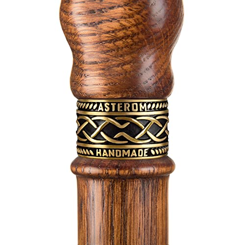 Handmade Viking Walking Cane for Men Fashionable - Cool Stylish Men's Cane - Fancy Wooden Walking Stick (Caramel) - Image 9