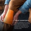 TSE Safety TSE-PPKS TSE-PRO Heavy Duty Padding Pocket Knee Savers with Extra Thick Foam Cushion, Soft Inner Liner, Adjustable One Size, Hi-Viz Orange - Image 3