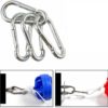 Carabiner Clip Heavy Duty Hook - 4 Pack Spring Snap D Ring 3.2 Inch Caribeener Clips Mountain Climbing Clips Stainless Steel Keychain Caribeaners YOKELLMUX - Image 5