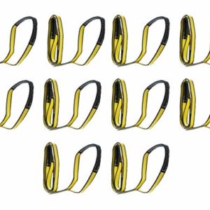 10 Pack - 1" x 6 FT 2-Ply ADVANT-EDGE 9800# Lifting Slings Reinforced Eyes Poly