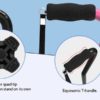 LIXIANG Folding Walking Cane Lightweight Adjustable Canes and Sturdy Offset Walking Sticks with Carrying Strap for Elderly Men and Women - Image 6