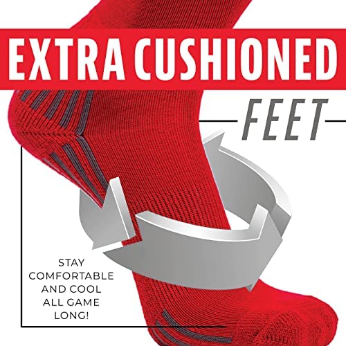 Franklin Sports Youth Baseball + Softball Socks - Knee Socks for Kids - Boys + Girls Tall Sports Socks - Youth - Image 3