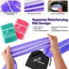 Resistance Bands Set with Reinforcing Rib: Sportneer Skin Friendly TPE Non-Latex Elastic Band with 3 Levels for Home Workout, Stretching, Yoga, Pilates and Physical Therapy, Beginner & Advanced Set - Image 2