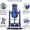 ATAAY Inversion Table Multifunctional Inversion Equipment Foldable Back Stretcher Machine Heavy Duty Trainer for Home Fitness Massage Yoga - Image 2