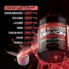 Pre Workout Demon (Berry Flavour) - Hardcore pre-Workout Supplement with Creatine, Caffeine, Beta-Alanine and Glutamine - Vegan Preworkout Powder (360g) - Image 2