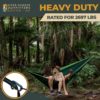 Hiker Hunger Heavy Duty Caribeaner Clip - D Rings Caribeener Clip - Large Carribener Clip Heavy Duty Hammock Carabiner Clips, Carabiner Clip for Keys or Carabiner Keychain - Black - Image 4