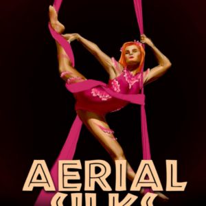 Midnight Aerial Silks Coloring Book: Wonderful Coloring Pages On Black Background For All Ages To Have Fun | Ideal Gift For Special Occasions