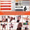 Portable Extra Heavy Home Gym Resistance Band Bar Set with 4 Stackable Resistance Bands,Detachable Full Body Workout Equipment Exercise Bar Kit,500LBS Longer Bar with Bands,Workout Guide Included - Image 4