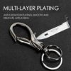 BESYL Commerce Keychain with 2 Key Rings, Office and School Heavy Duty Car Key Chain for Men and Women. - Image 3