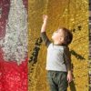 Sensory Wall Sequin Flip Fabric for Kids,0.2" Large Sequins Sensory Graffiti Fabric for Toddlers on The Floor/Wall/Desk,Tactile Stimulation,Reversible Glitter Fabric for Children - Image 7