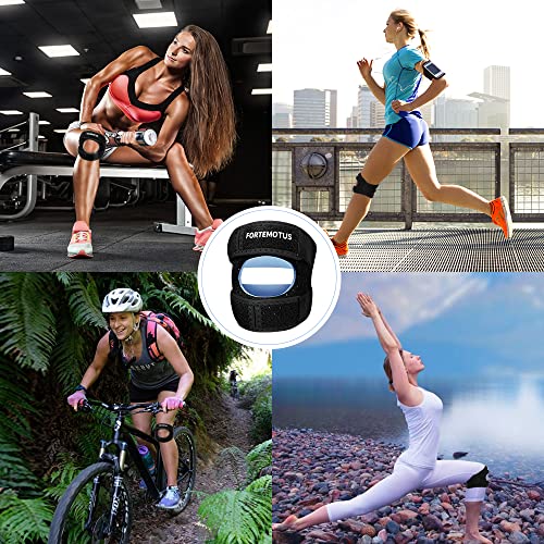 FORTEMOTUS Knee Brace with Patella Gel Pads, Non-Slip Breathable Knee Pads with Multi-hole Design, good for Meniscus Tear, Arthritis, ACL, MCL Injury Recovery, Knee Joints Pain Relief, Essential Workout Knee Support for Men Women, 1-Pack - Image 6
