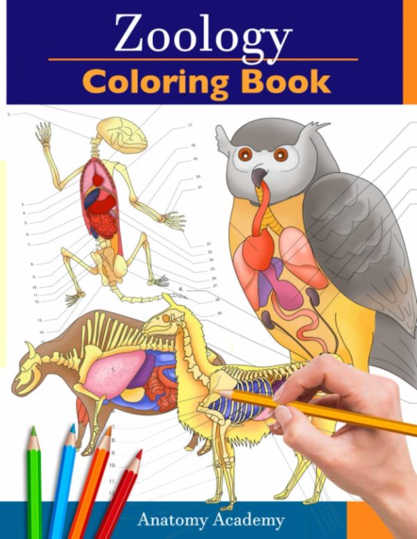 Zoology Coloring Book: Incredibly Detailed Self-Test Animal Anatomy Color workbook | Perfect Gift for Veterinary Students and Animal Lovers