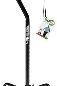 Hugo Mobility 731-840 Adjustable Quad Walking Cane, Ebony