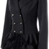 Women's Tuxedo Gothic Tailcoat Jacket Steampunk VTG Victorian Coat Wedding Uniform - Image 2