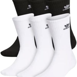 adidas Originals unisex-adult Trefoil Crew Socks (6-pair)