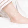 Daisy Flowers Ankle Bracelet for Women 925 Sterling Silver Dainty Floral Foot Chain Thin Leg Bracelet Jewelry Gift - Image 7
