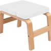 NC Wooden Yoga Inverted Stool White - Image 2
