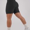 Womens 5" Crossover Workout Shorts High Waisted Ribbed Butt Lift Biker Running Compression Yoga Shorts - Image 5