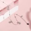 Daisy Flowers Ankle Bracelet for Women 925 Sterling Silver Dainty Floral Foot Chain Thin Leg Bracelet Jewelry Gift - Image 4