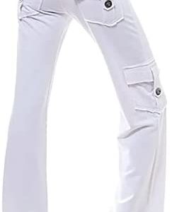 DUOWEI Womens Dress Pants Plus Size Tall Women Cargo Pants Casual High Waist Jogger Pant Loose Outdoor Yoga Pants for