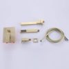 DEOLER Wall Mounted Bathtub Faucet with Handheld Shower, Solid Brass 180° Swivel Tub Filler Faucet with Hand Shower, Brushed Gold - Image 8
