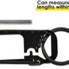 DS. DISTINCTIVE STYLE Key Ring Carabiner Keychain Multitool Hook Clip Cool Keychain for Men - Image 6