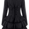 Women's Tuxedo Gothic Tailcoat Jacket Steampunk VTG Victorian Coat Wedding Uniform - Image 3