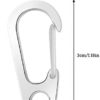 SeadeSky Mini Hanging Buckle, Pack of 20Pcs Metal Spring Backpack Clasps Carabiners Hook EDC Keychain Fishing Camping Bottle Hooks Paracord Tactical Survival Gear - Image 2