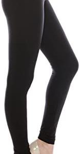 EttelLut Cotton Spandex Basic Leggings Pants-Jersey Full/Capri Regular/Plus Size
