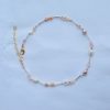 Beaded pearls necklace Choker Flowers Daisy Chain Y2K Freshwater pearl jewelry 14 KT Gold Filled Rose gold, cream, white, beige brown - Image 3